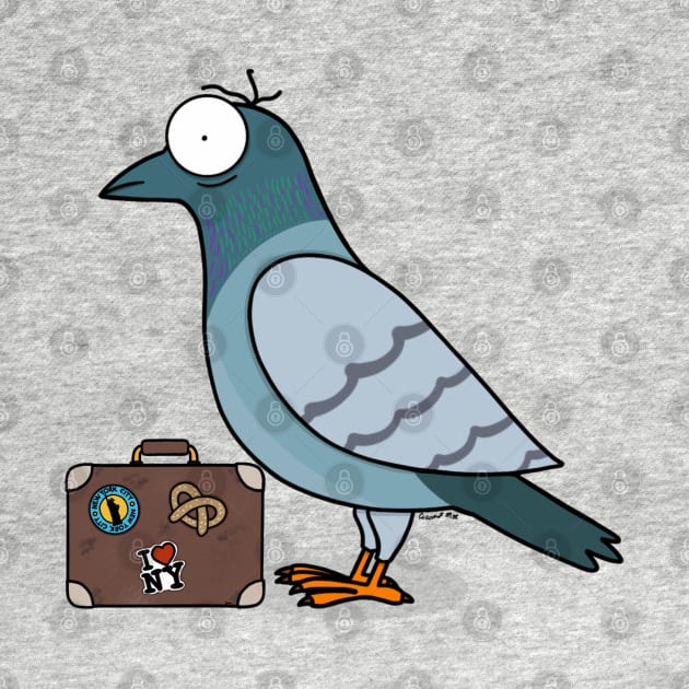 NYC Pigeon by Coconut Moe Illustrations